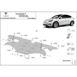 ylna aluminiowa osłona silnika elektrycznego Tesla Y (2020-2023)